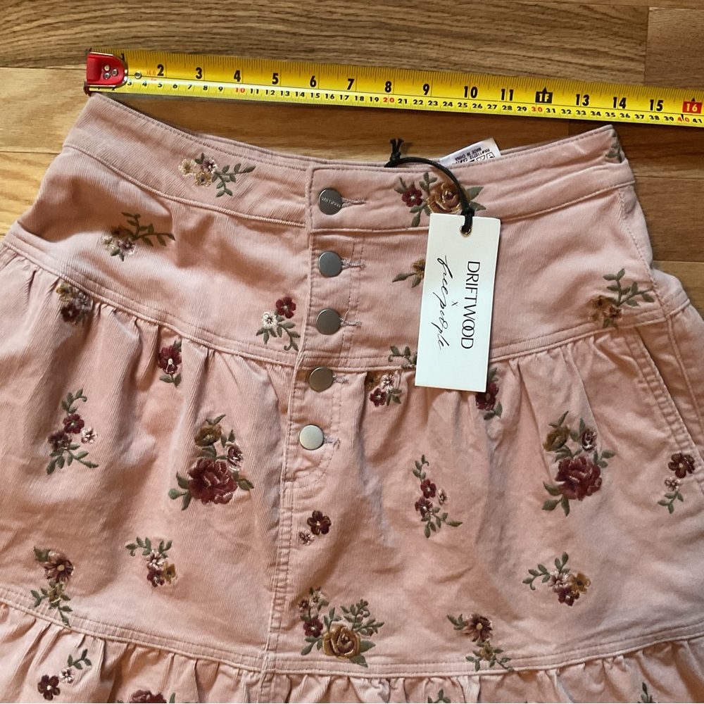 Free People Blush Pink Floral Tiered Maxi Skirt - Picture 12 of 16